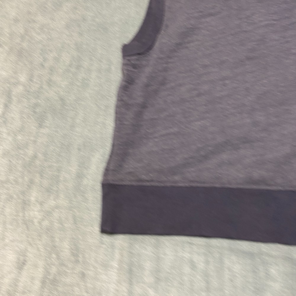 Civilianaire Knitwear Hooded Vest Mens M Gray Fleece Lined Drawstring 1/4 Zip - Picture 9 of 12